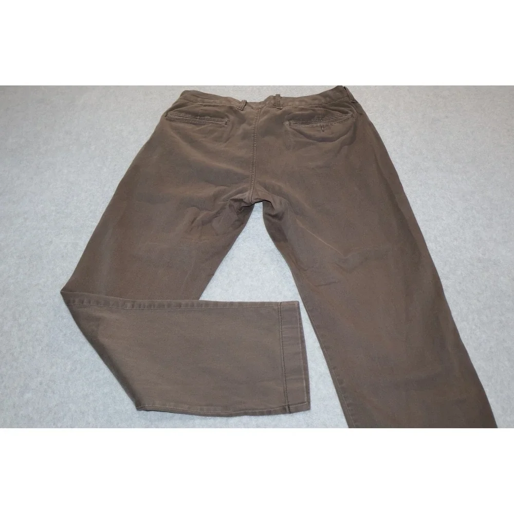 J.Crew Flex Sutton Pants Men 34x31 Brown Chino Khakis Cotton Blend